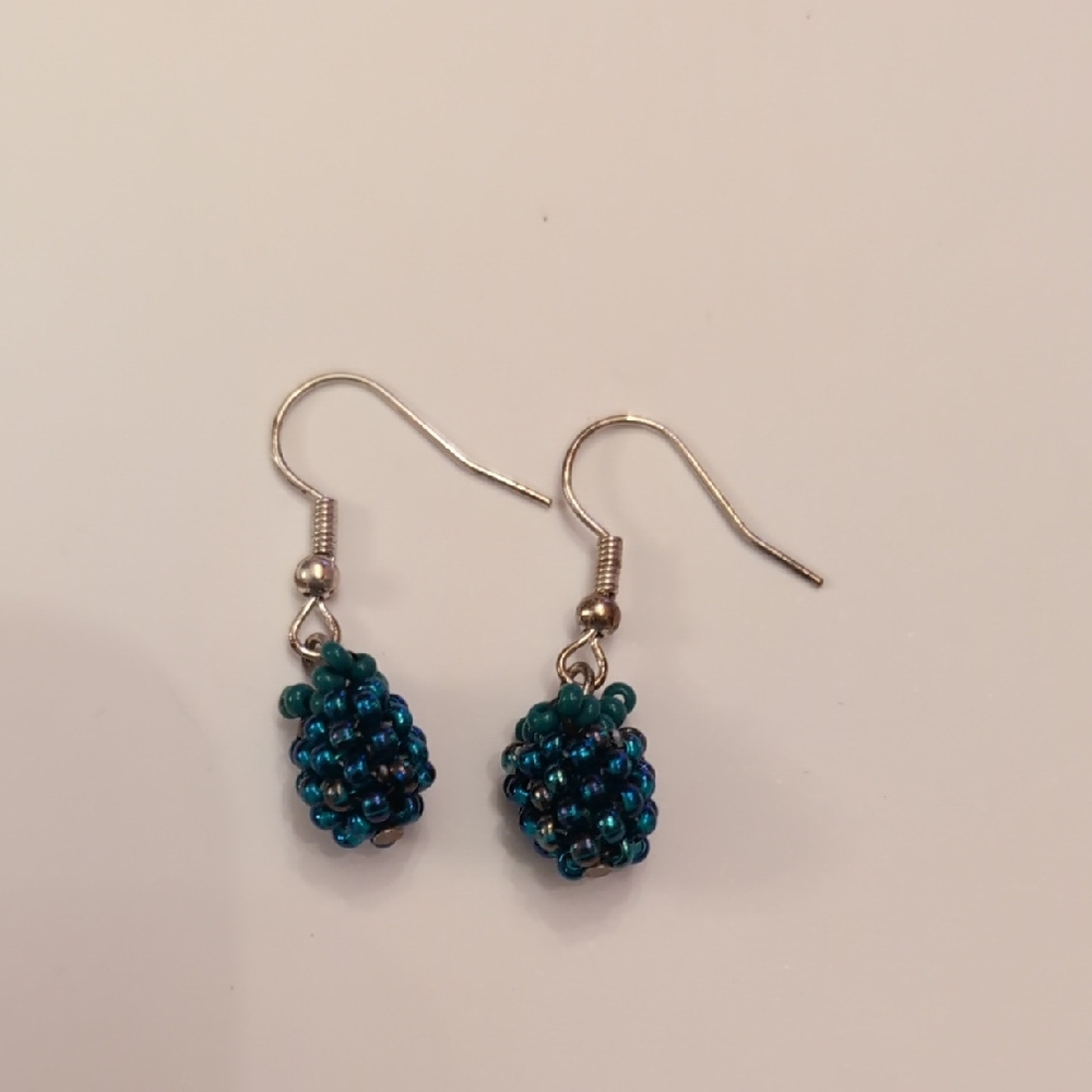 Beaded Blackberry Earrings